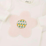 Quilted Flower Applique L/S 2pc Set