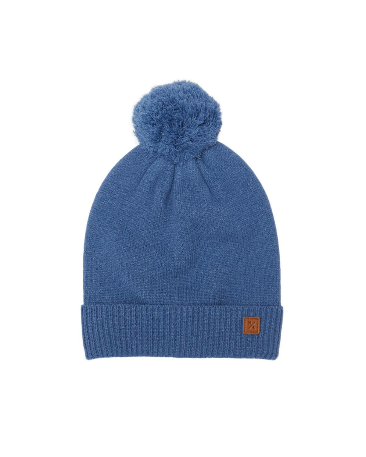 Kids Knit Winter Hat with Knit Pom