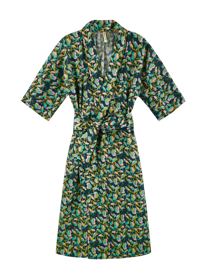 Laos Robe in Blackbird