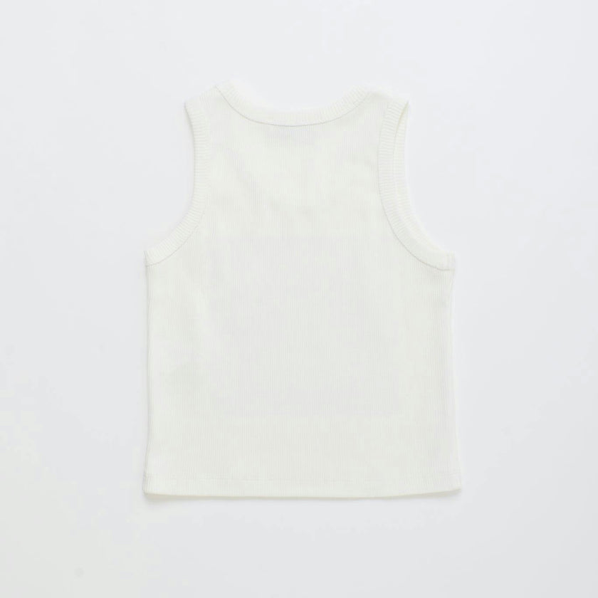 BIRDS TANK TOP WHITE