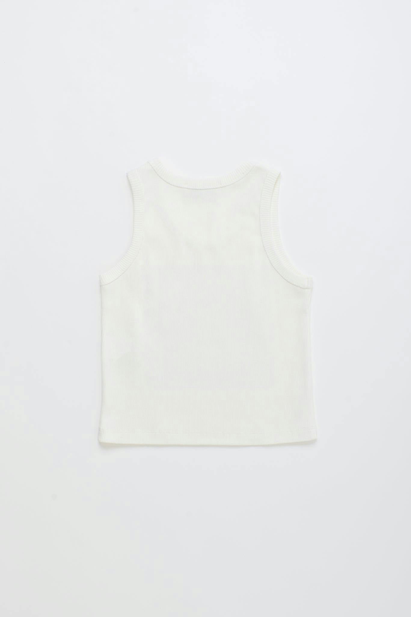 BIRDS TANK TOP WHITE