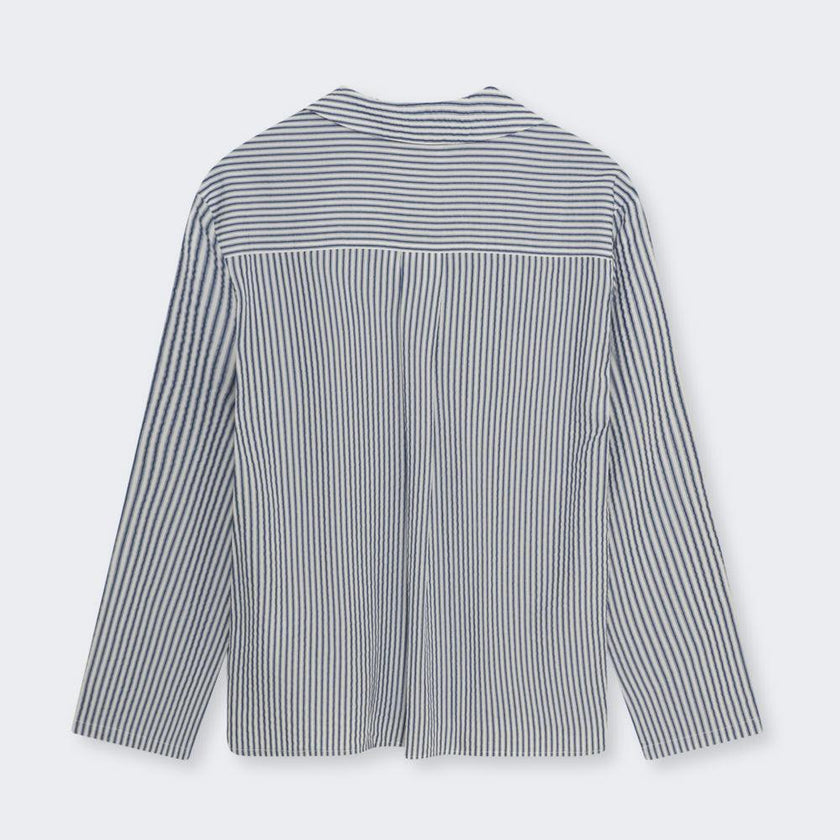 Alheli Woman Shirt  Summer Midnight Stripes