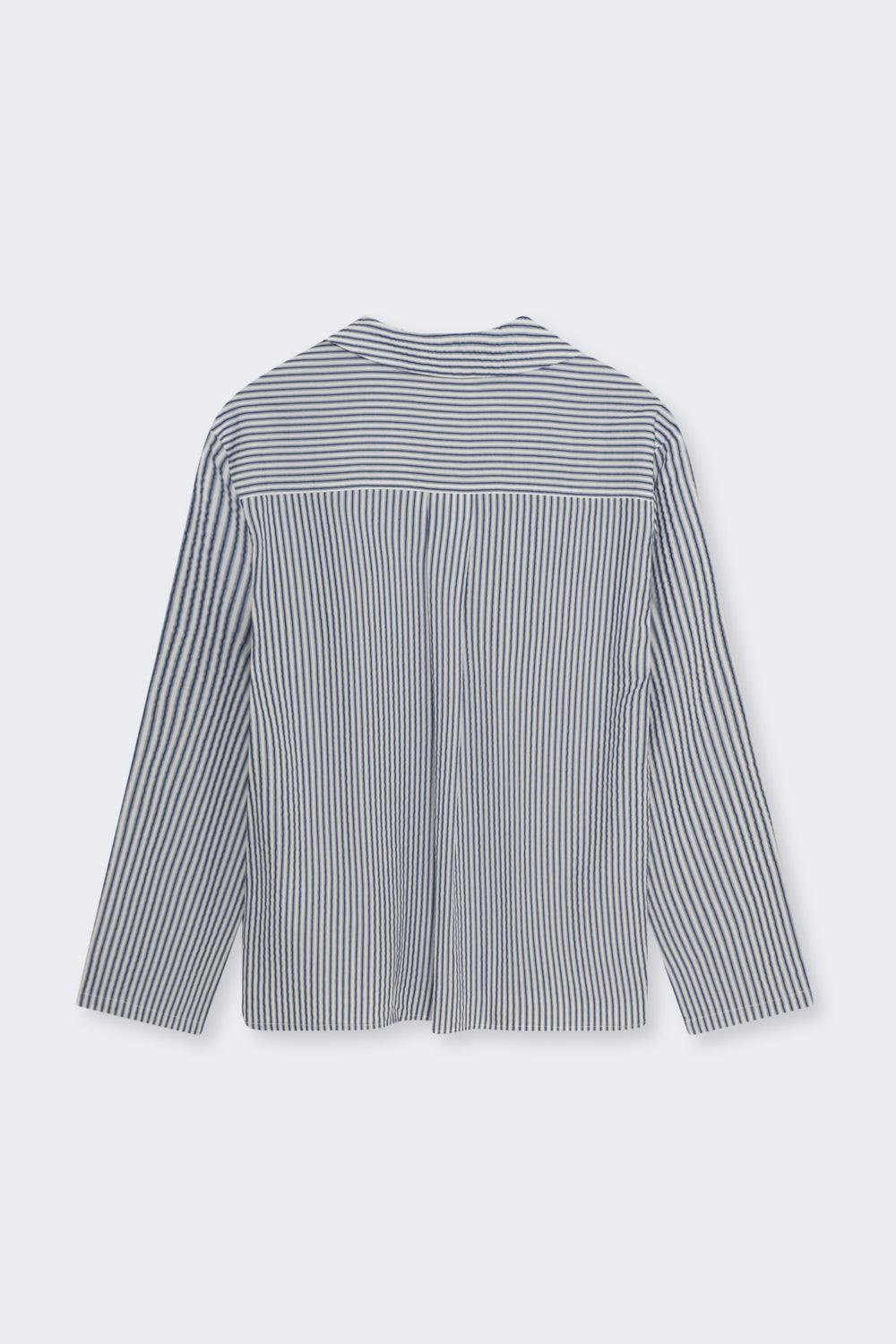 Alheli Woman Shirt  Summer Midnight Stripes