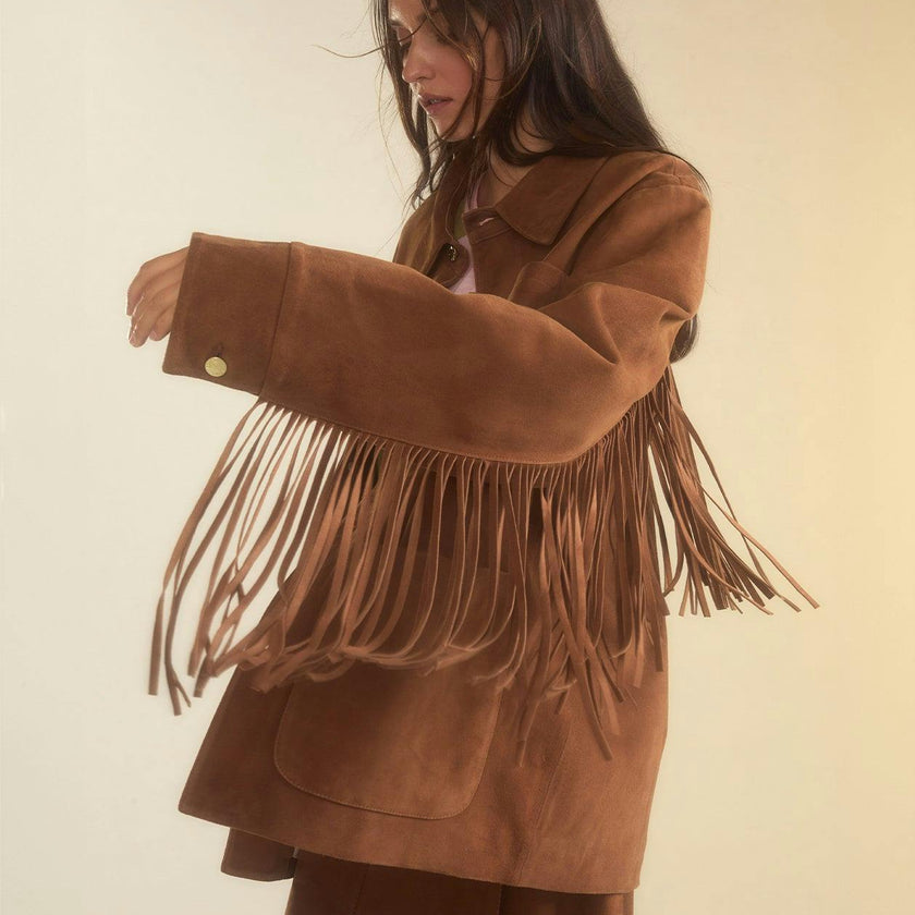 Westward Fringe Suede Jacket