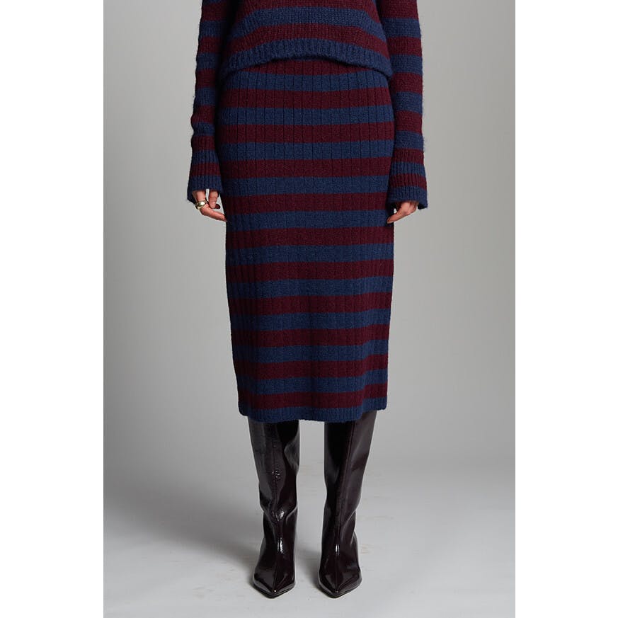 Pia Stripe Tube Skirt