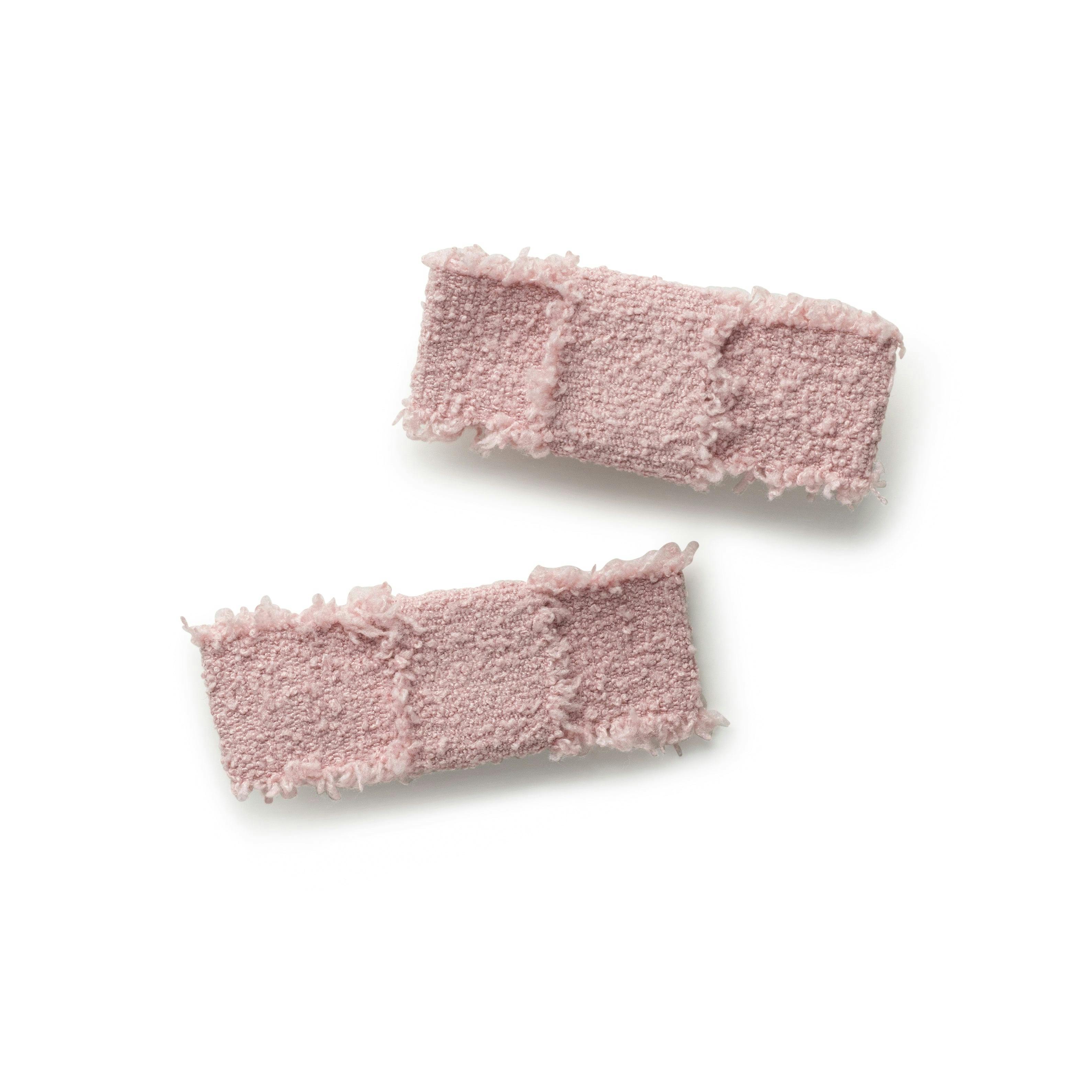 Halo Luxe Amara Deconstructed Woolen Double Clip - Pink