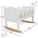 Little Flora: Wooden Doll Cradle