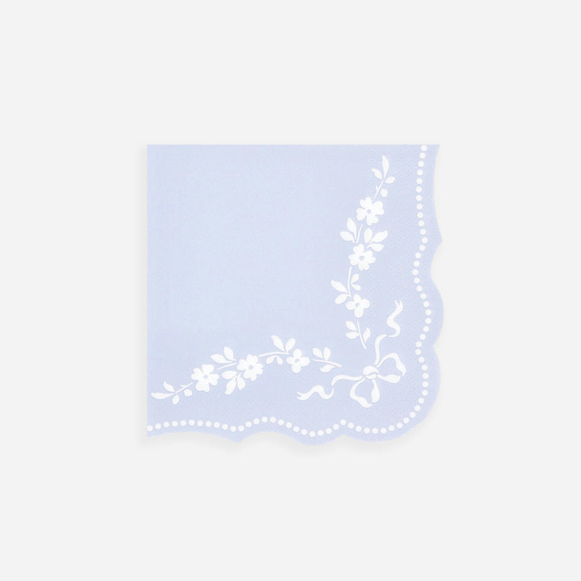 Rococo Blue Small Napkins