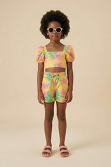HIBISCUS AMARILLO - GIRL SWIMSHORTS