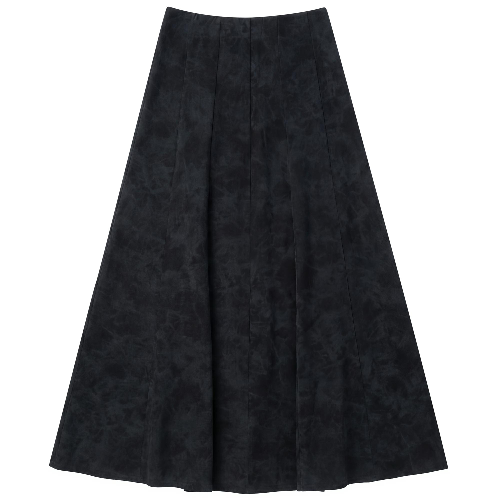 Stone Wash Maxi Pensil Skirt
