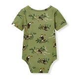 Cotton Stretch Short Sleeve One Piece