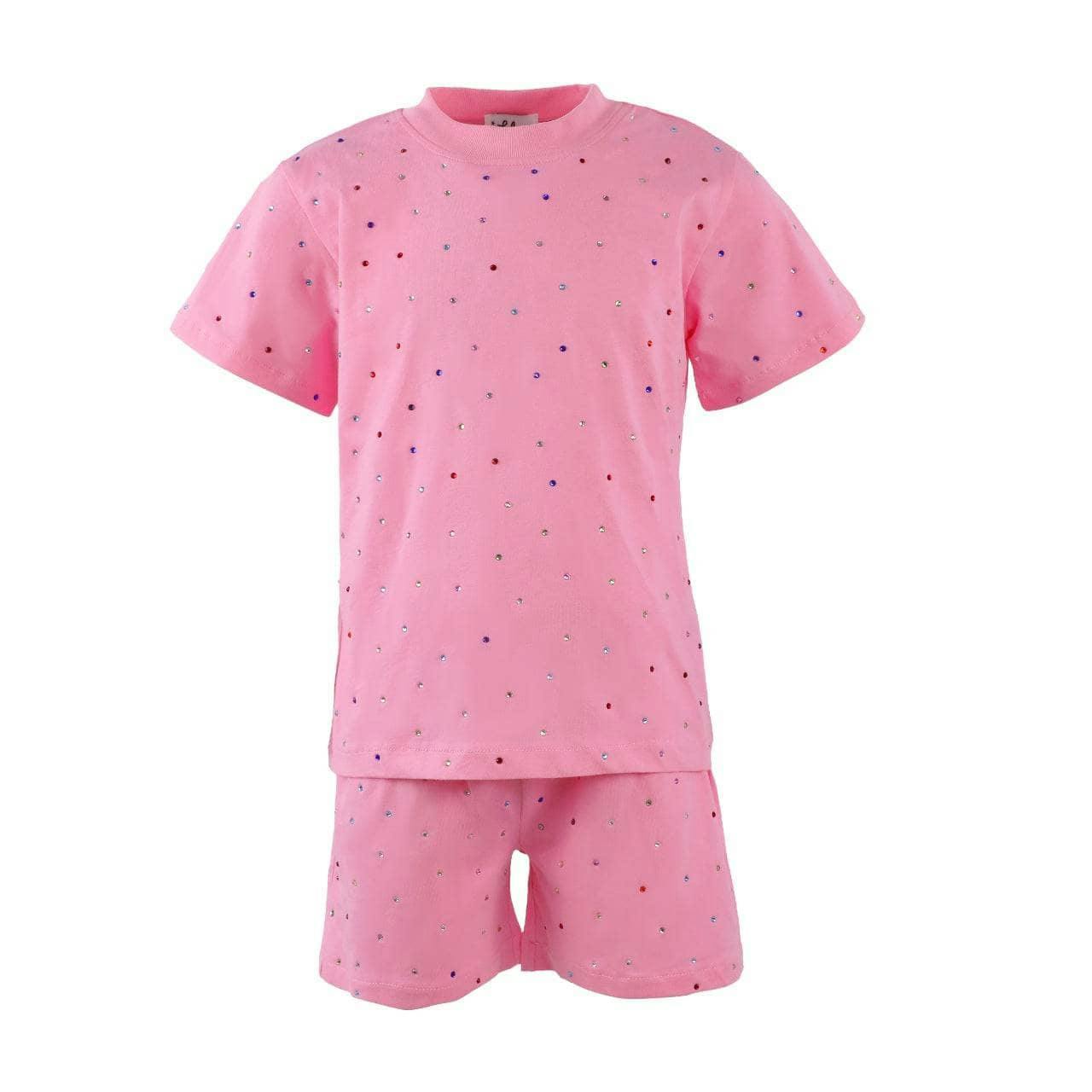 Rainbow Gem Short Set Pink