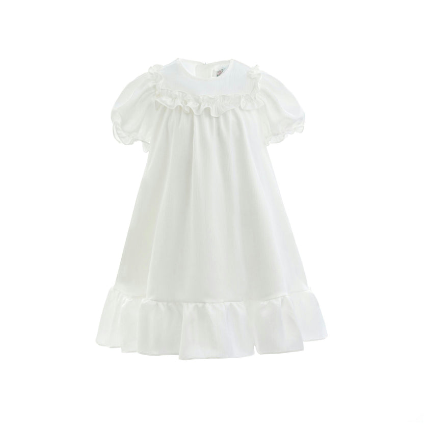 White Ruffle Berlin Dress