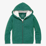 Kids teddy fleece-lined zip hoodie