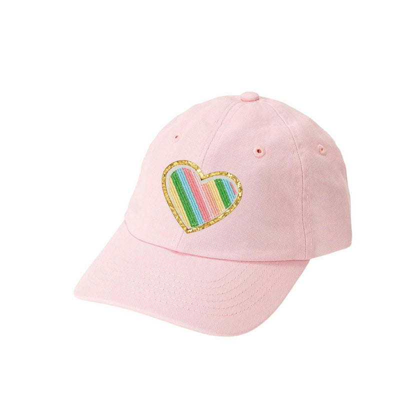 Rainbow Heart Patch Baseball Hat - Ballet