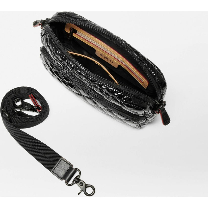 Black Lacquer Small Metro Camera Bag