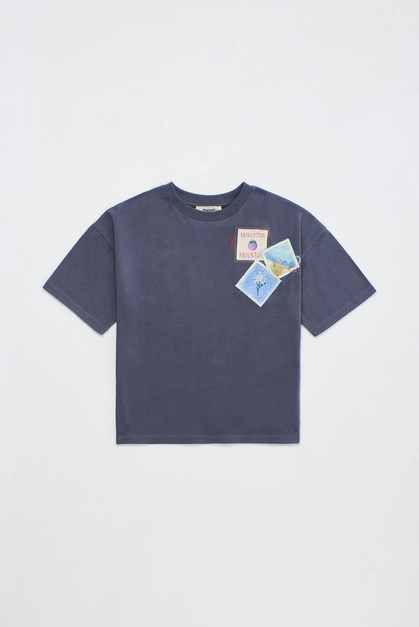 POSTCARD T-SHIRT GREY
