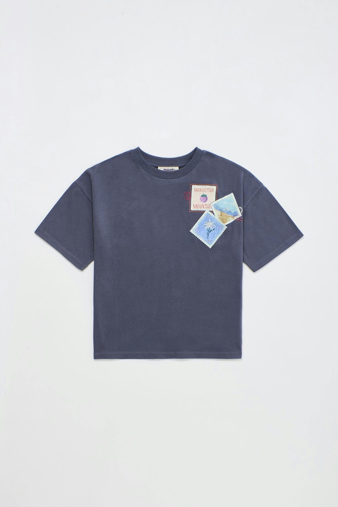 POSTCARD T-SHIRT GREY