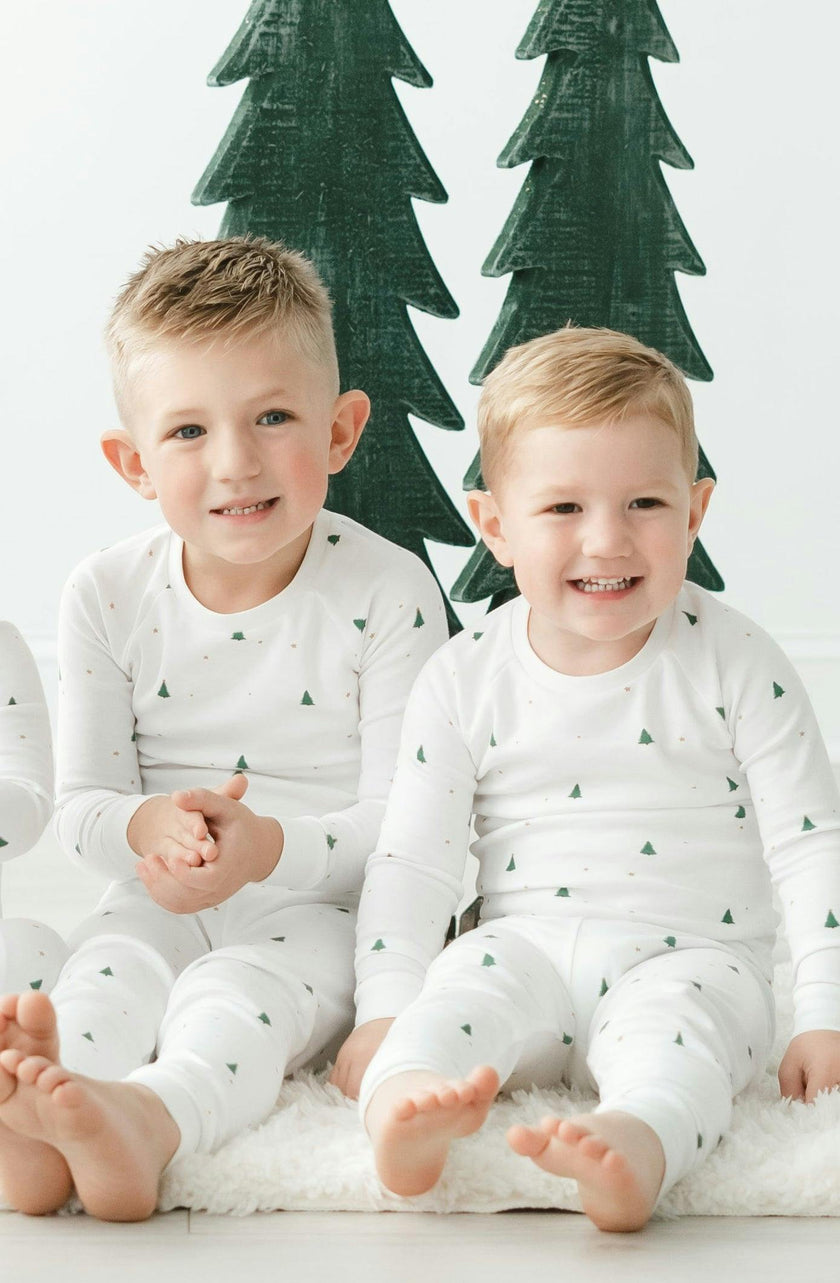 Organic Cotton Evergreen 2-Piece Holiday Set Pajama Baby & Toddler