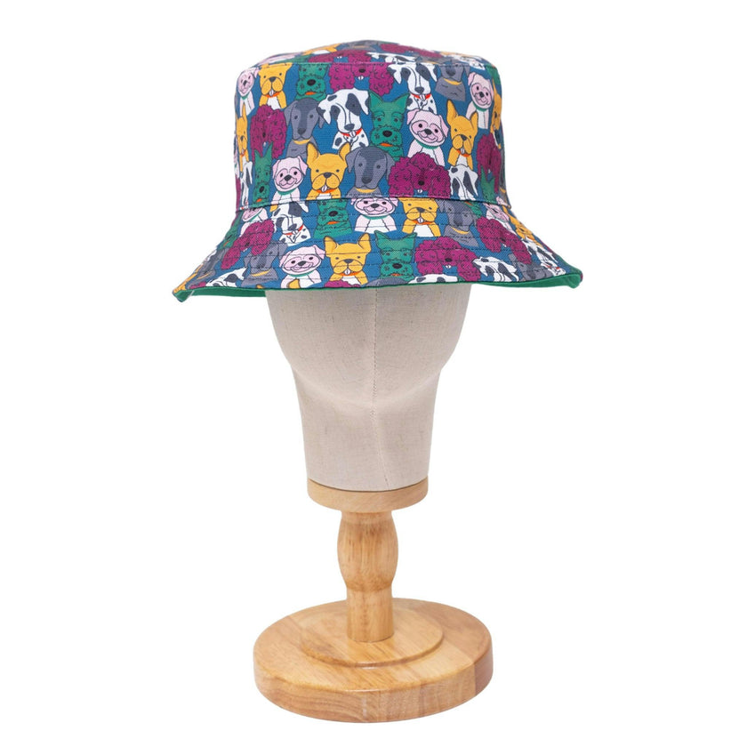 Reversible Bucket Hat – Pals in Print Collection: Walter & Friends