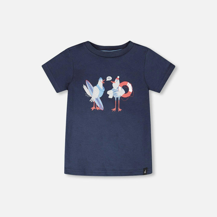 Organic Cotton Short Sleeve T-Shirt Blue