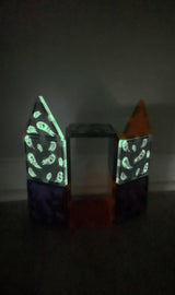 Halloween GLOW Magnetic Tiles 14pc Set