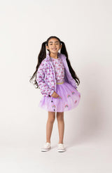 Max Reversible Rain Jacket Windbreaker, Purple Rainbow