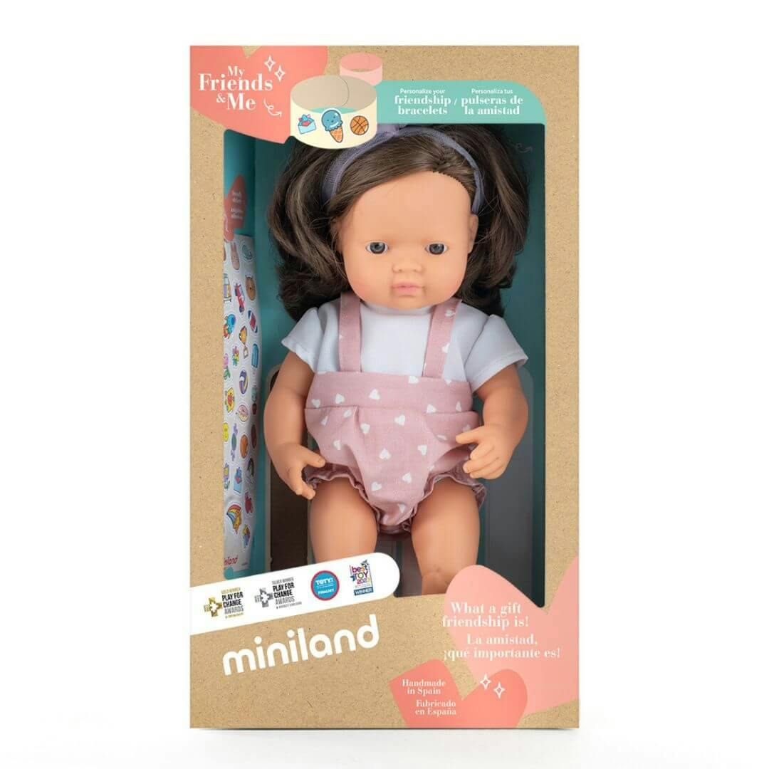 My Friends and Me Collection Baby Girl Doll with Brown Hair - 15