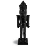 Minimalist Christmas Mantle King Nutcracker Solid Black