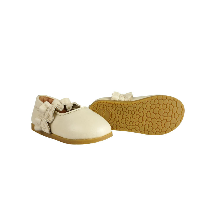 Tiffie Ballerinas | Cream Leather