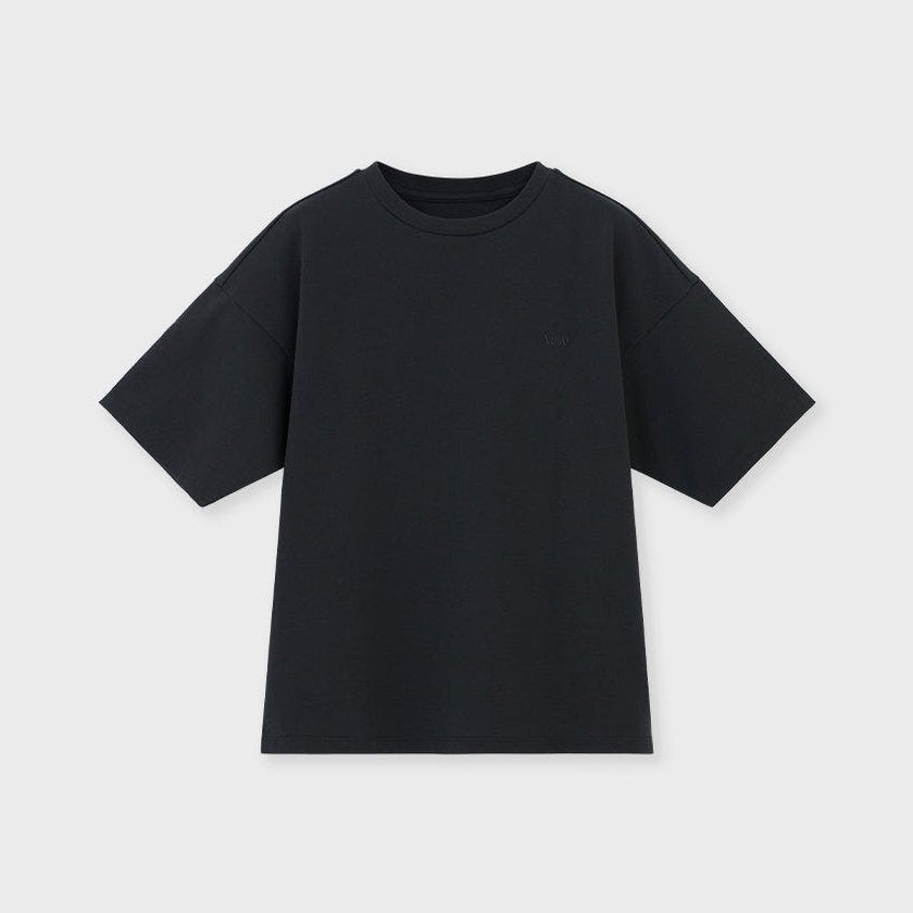 Relaxed Organic Cotton T-Shirt With SOW Embroidery