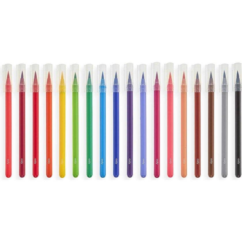 Chroma Blends Watercolor Brush Markers - Set of 18