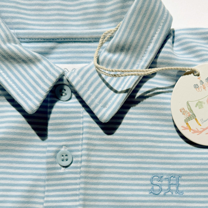 Banks Polo | Blue Dockside Stripe