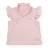 Ellie Girls' Sleeveless Performance Top by LH Sport Light Pink (Past Season)