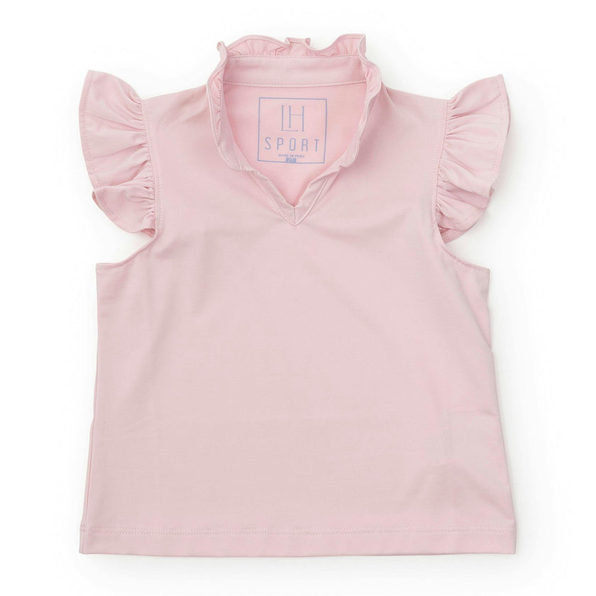 Ellie Girls' Sleeveless Performance Top by LH Sport Light Pink (Past Season)