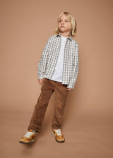 The Light Grey Checked Flannel Shirt