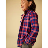 Flannel Button Up Shirt, Blue