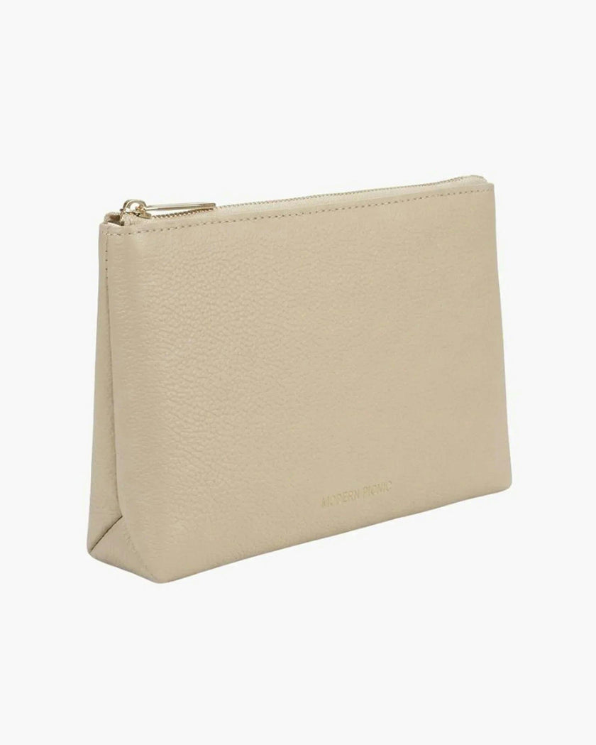 Insulated Small Snack Pouch, Cream Pebble