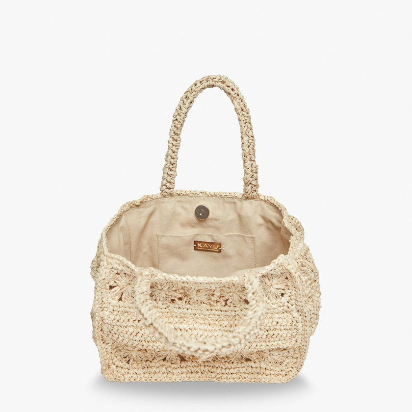 Women's Amina Straw Handle Mini Tote Bag