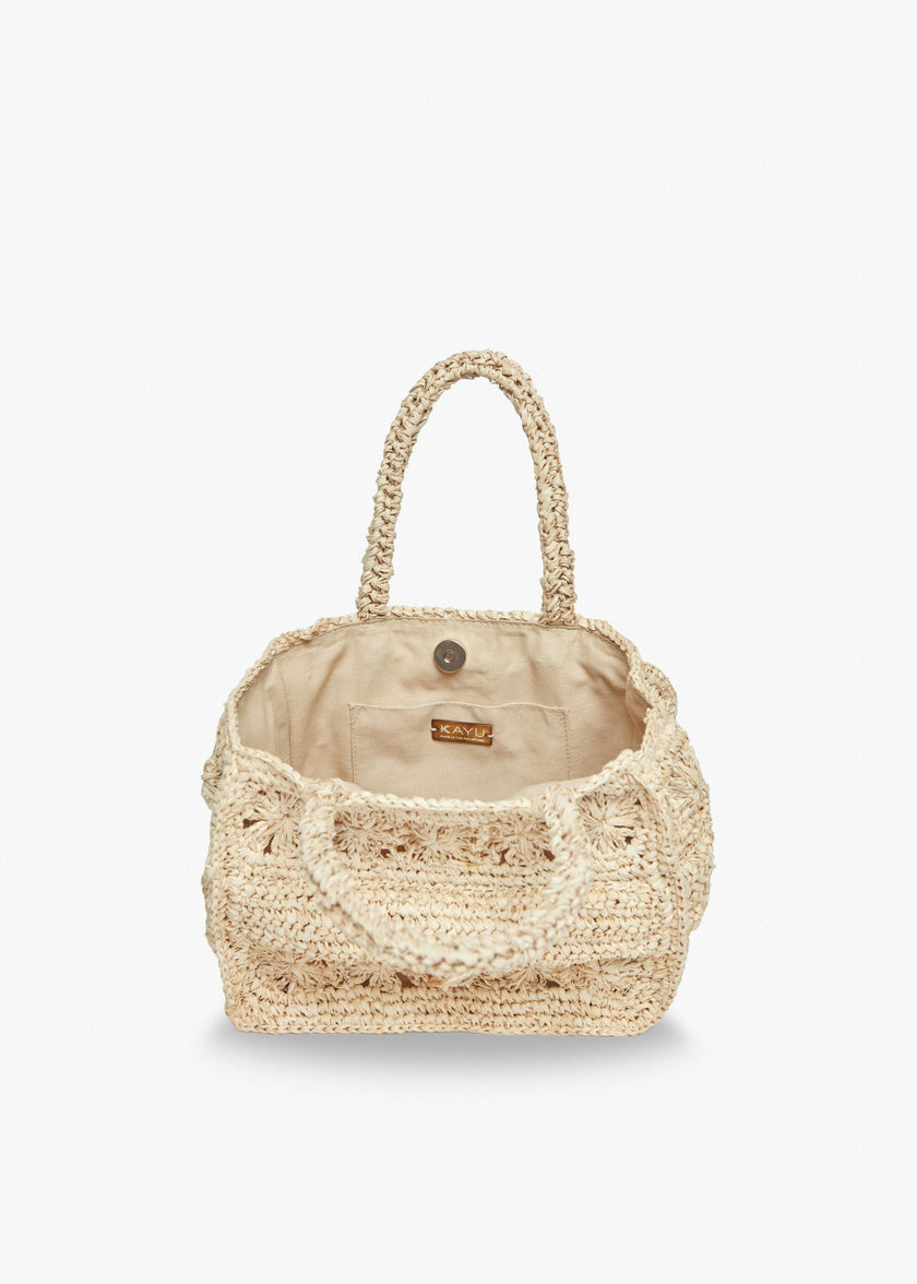 Women's Amina Straw Handle Mini Tote Bag
