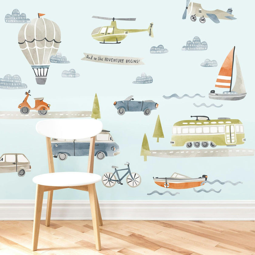 Away We Go Kit • Medium • Peel-and-Stick Wall Decals