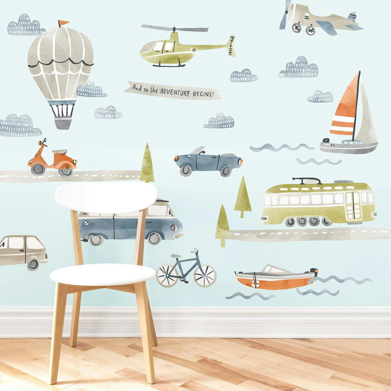 Away We Go Kit • Medium • Peel-and-Stick Wall Decals