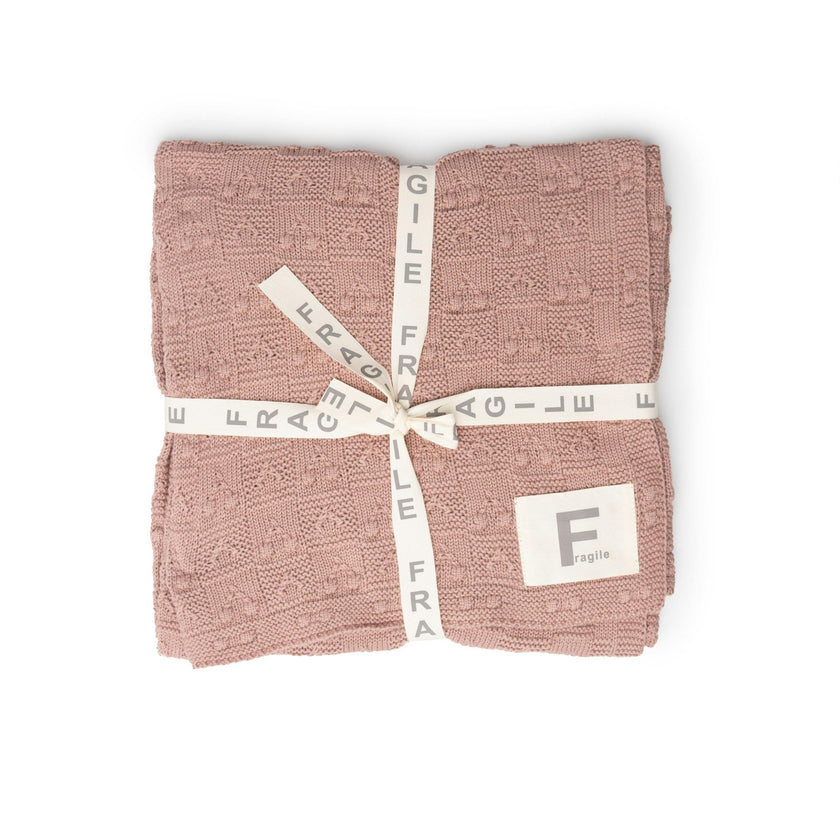 Textured Knit Blanket Blossom