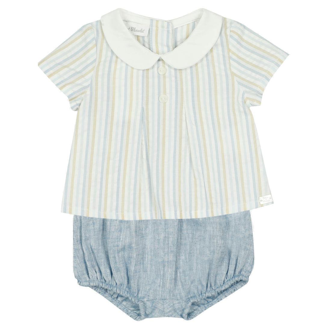 TARTINE ET CHOCOLAT Coastal Stripe Baby Set