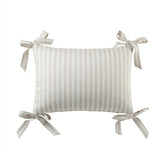 DH Block Stripe Pillow with Bows