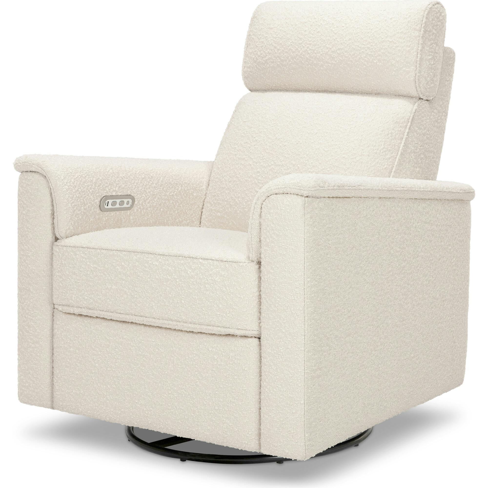 Willa Plus Power Glider Recliner w/ Power Headrest in Performance Ivory Boucle