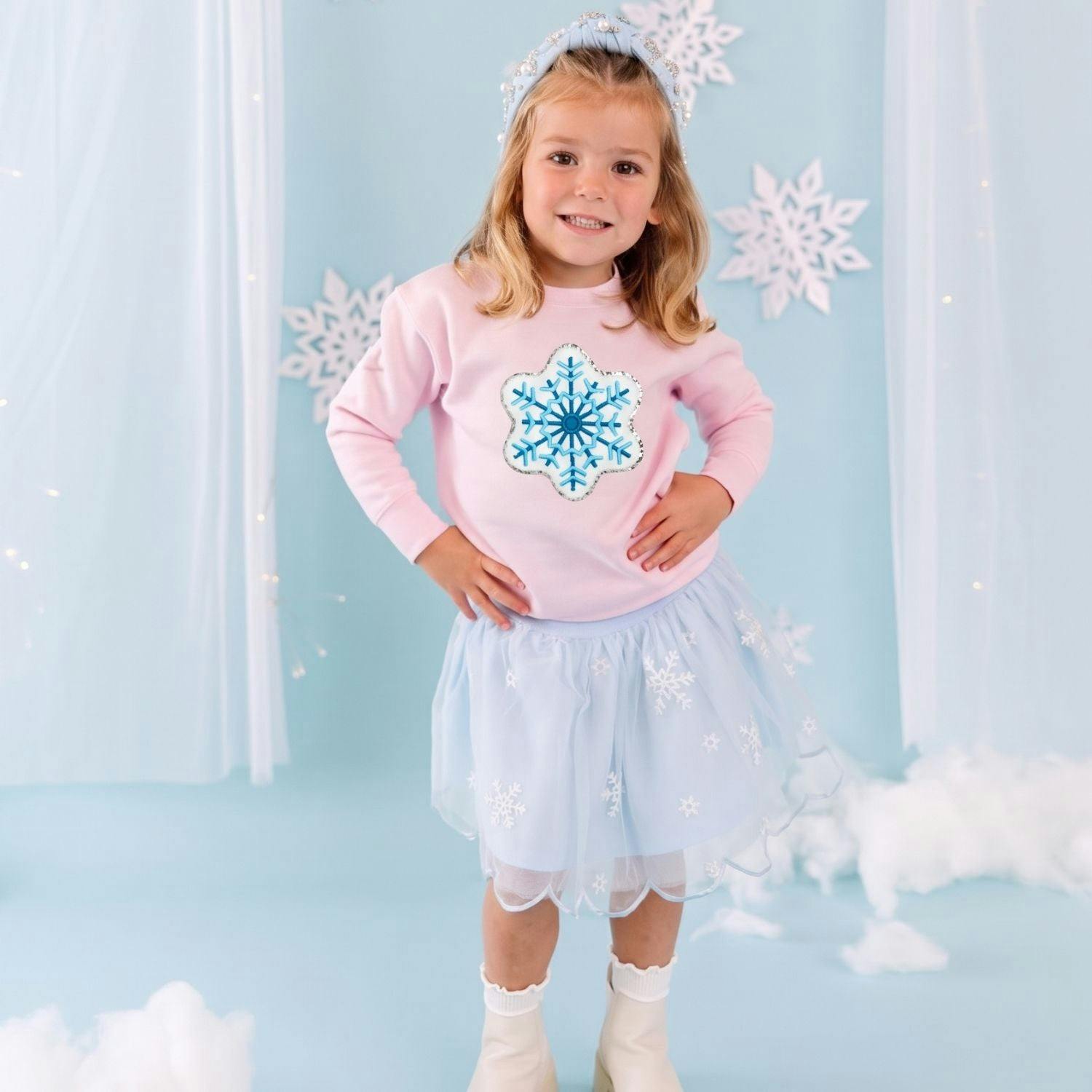 Snowflake Patch Sweatshirt