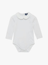 Baby Long-Sleeved Milo Bodysuit in White