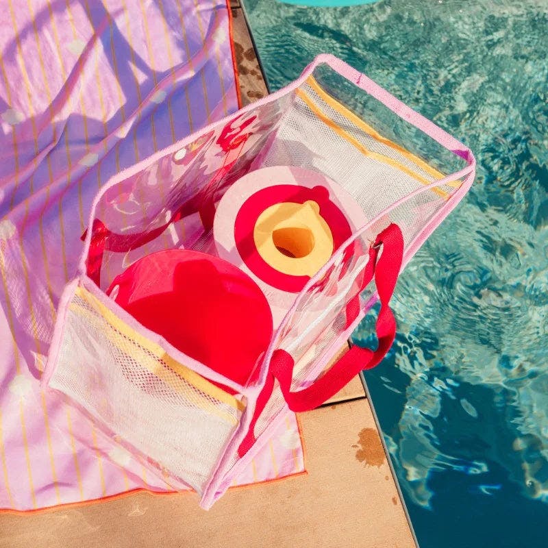 Quut Beach Bag Set Cherry + Lighthouse Play Towel