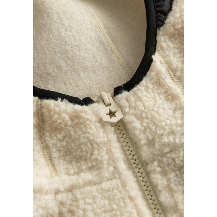 Pando Fleece Jumpsuit, White
